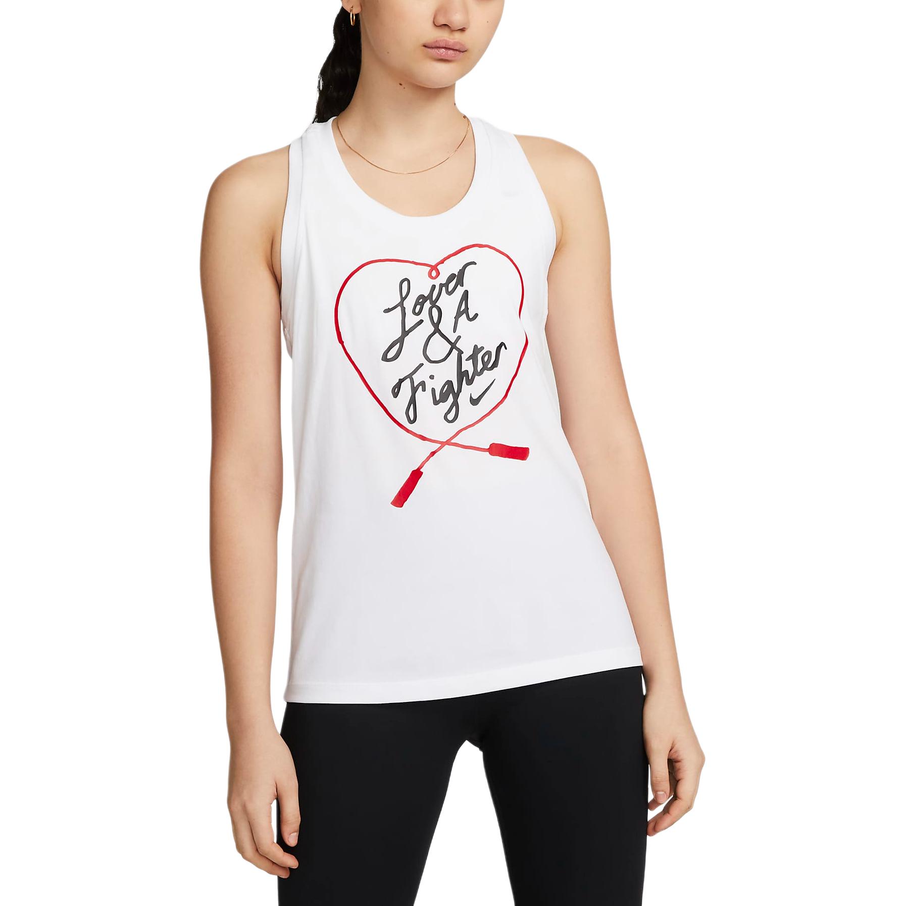 Nike Футболка Dri Fit женская белая — фото 3
