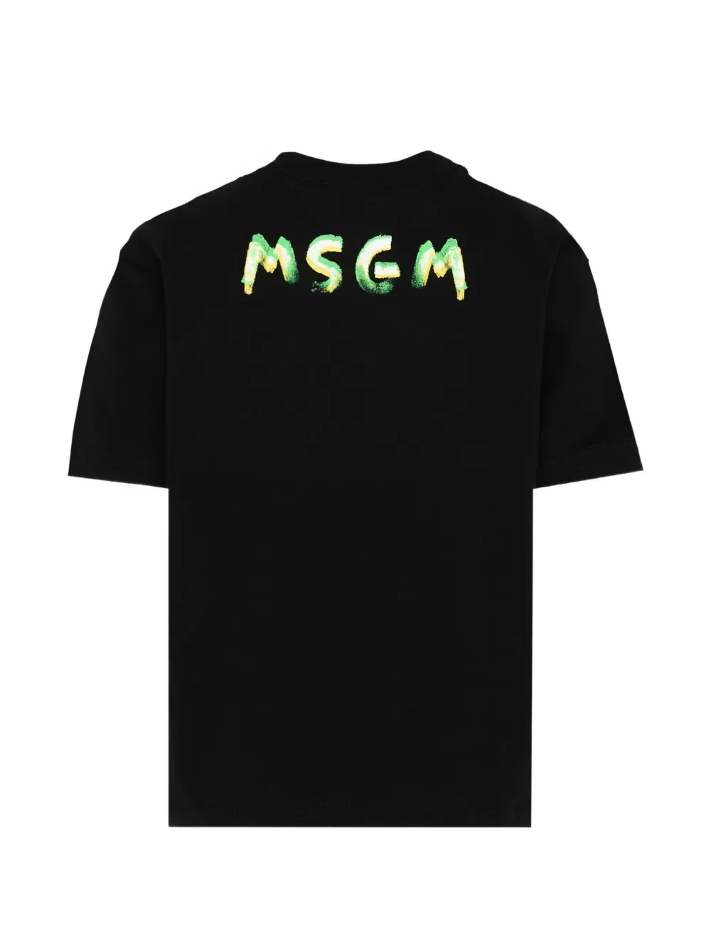 Футболка с короткими рукавами MSGM Kids, черный — фото 2