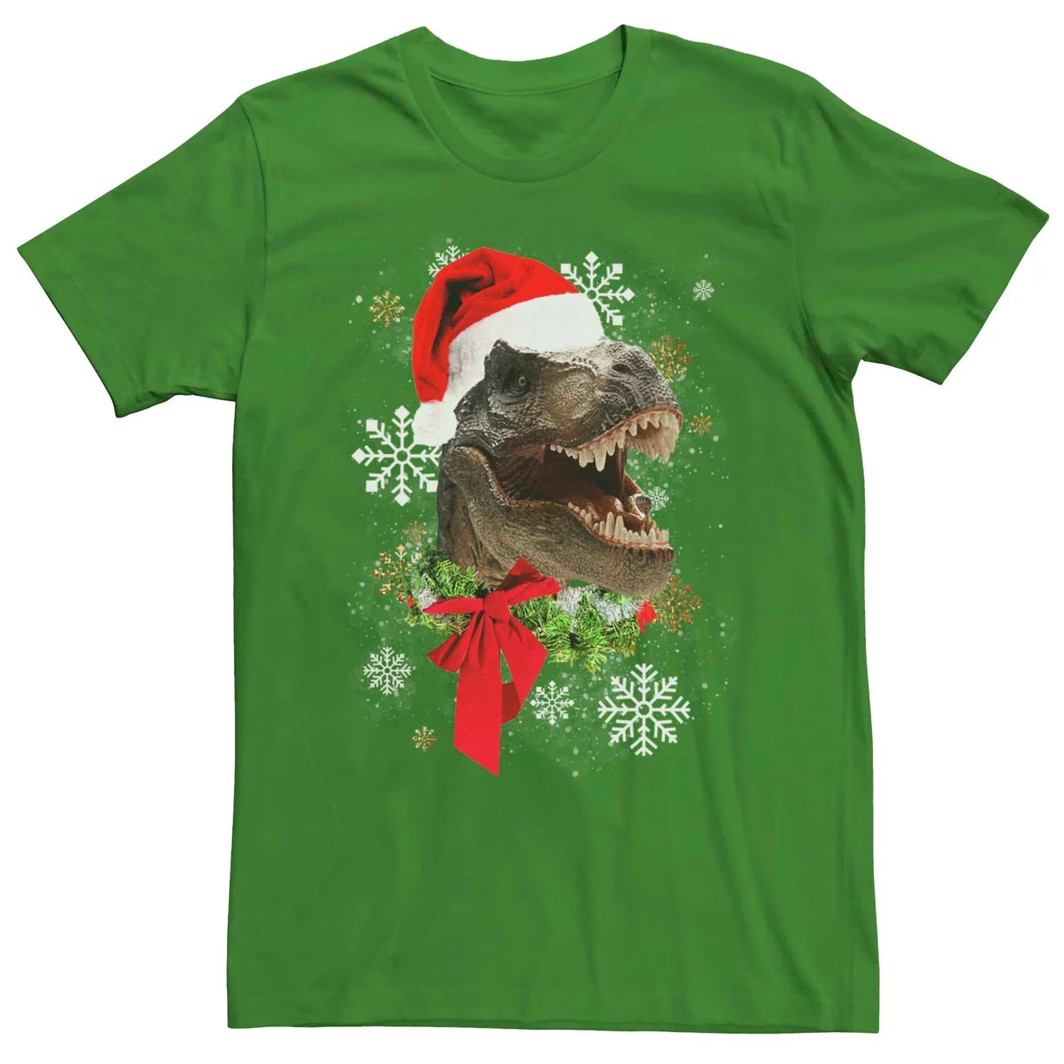 

Мужская рождественская футболка T-Rex Santa Hat Licensed Character