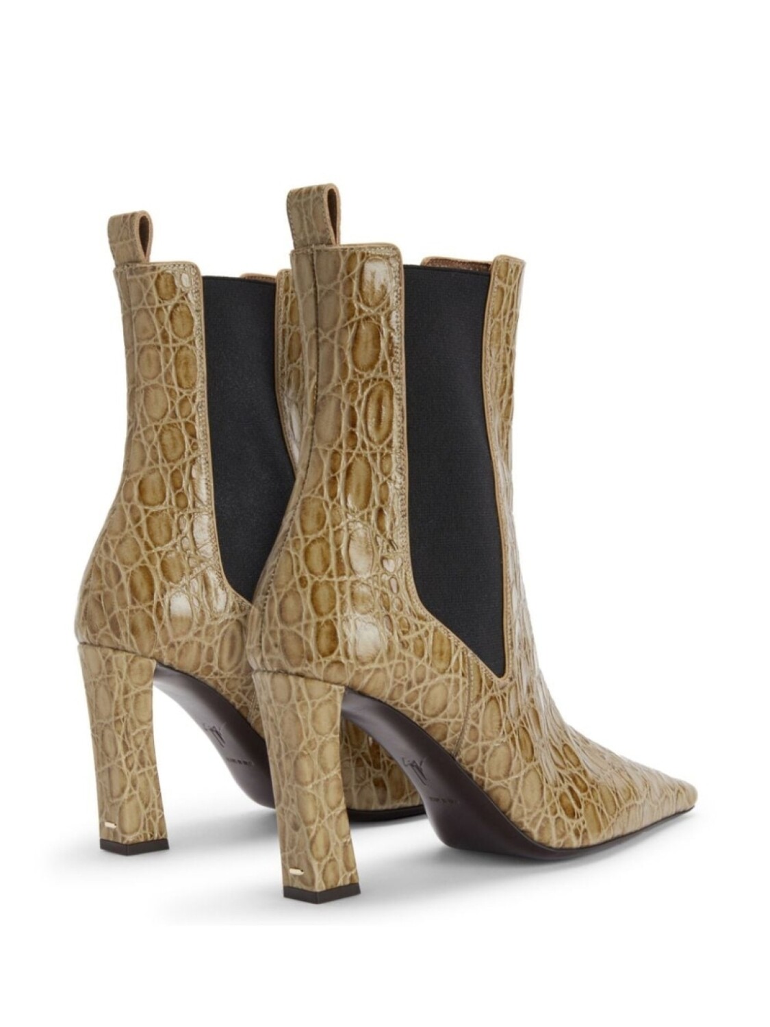 Giuseppe Zanotti ботильоны Janiee со змеиным принтом, нейтральный цвет — фото 3