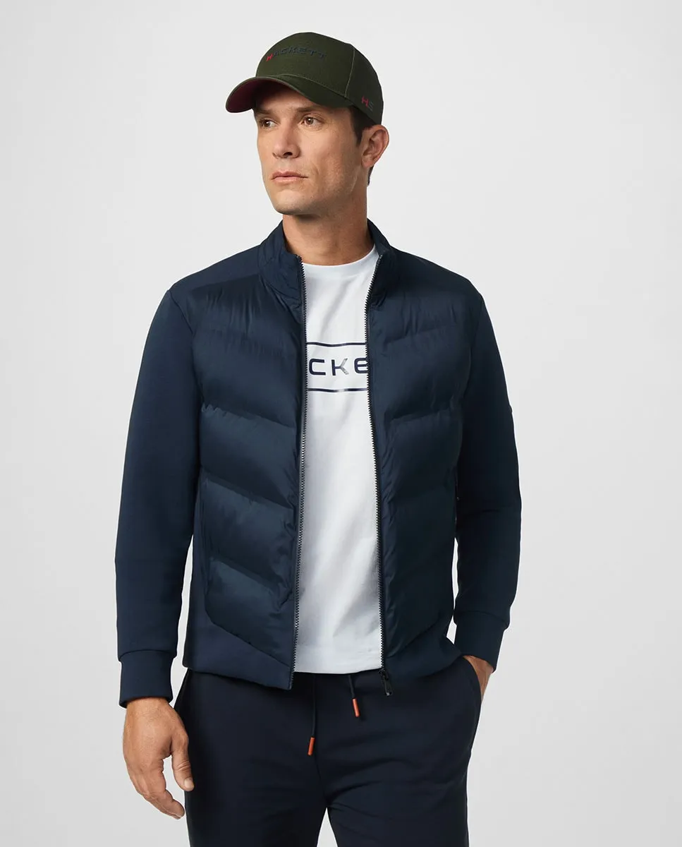 

Мужская гибридная толстовка на молнии больших размеров Hackett, синий