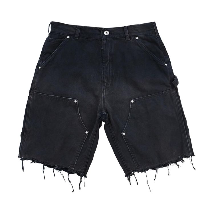 

Шорты Maison Margiela Stud Denim Shorts 'Black', черный