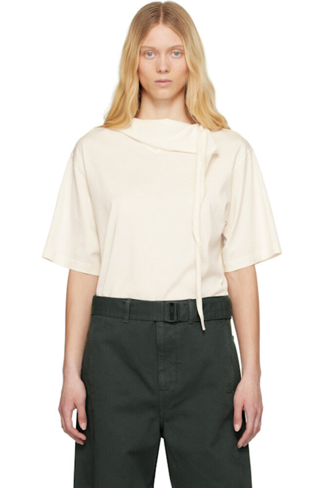 

Футболка-фуляр цвета «Off-White» LEMAIRE