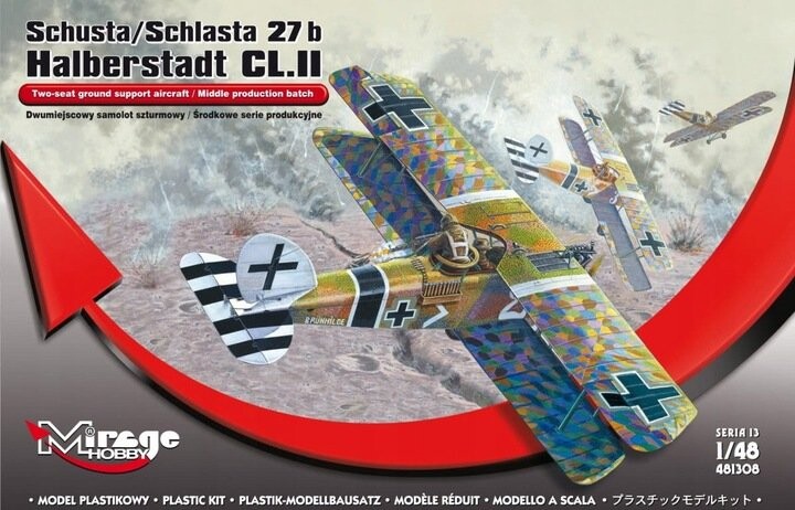 

Mirage Hobby 481308 Schusta/Schlasta 27b Halberstadt CL.II 1:48 Inna marka