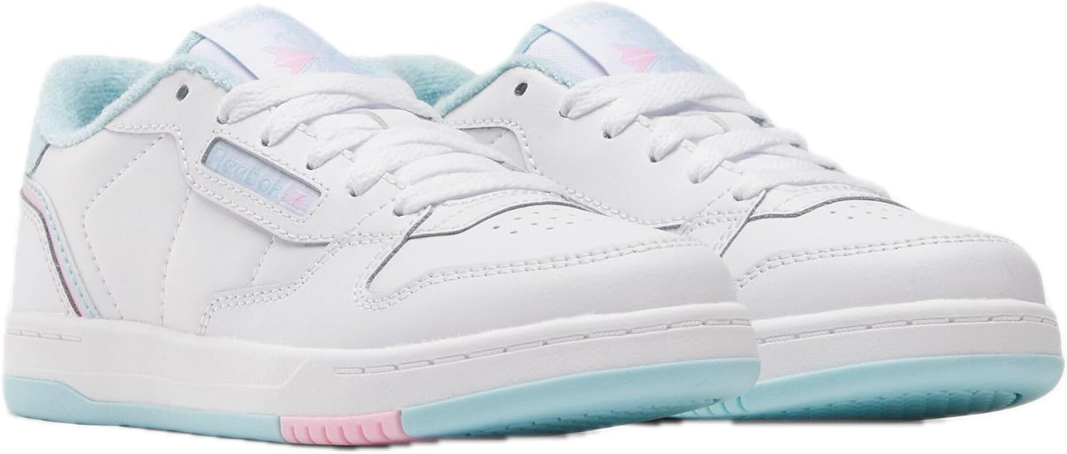Кроссовки Reebok Unisex-Child Kid's Phase Court, белый/розовый/голубой — фото 2