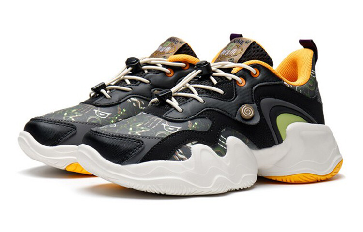 Кроссовки LINING YOUNG Kids Lifestyle Shoes GS Low-top Black/haze Gray Camouflage — фото 3