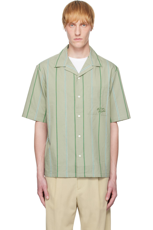 

Курортная рубашка Maison Kitsuné, цвет vert-de-gris