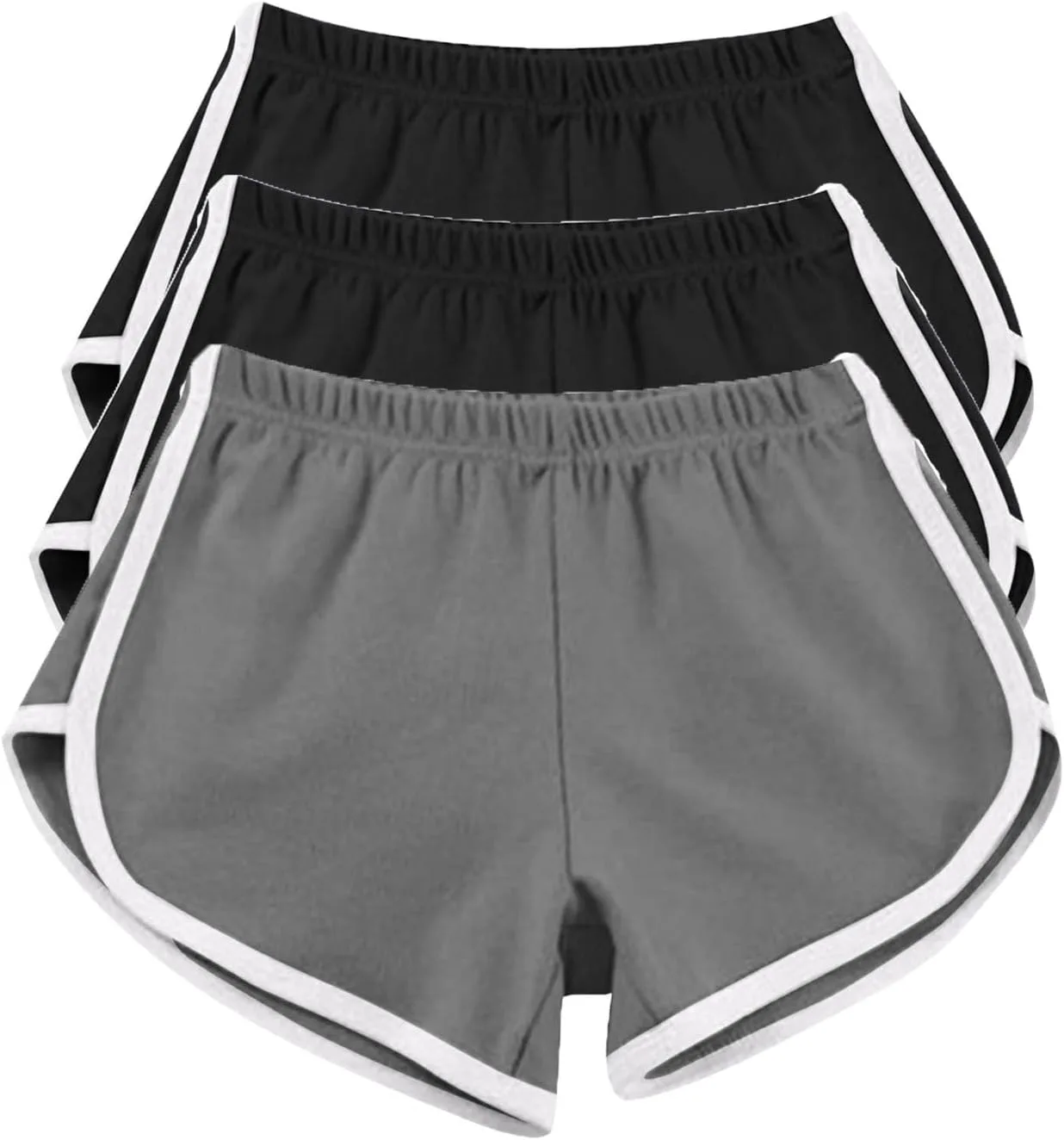 

Женские шорты для йоги с эластичной талией, 3 шт