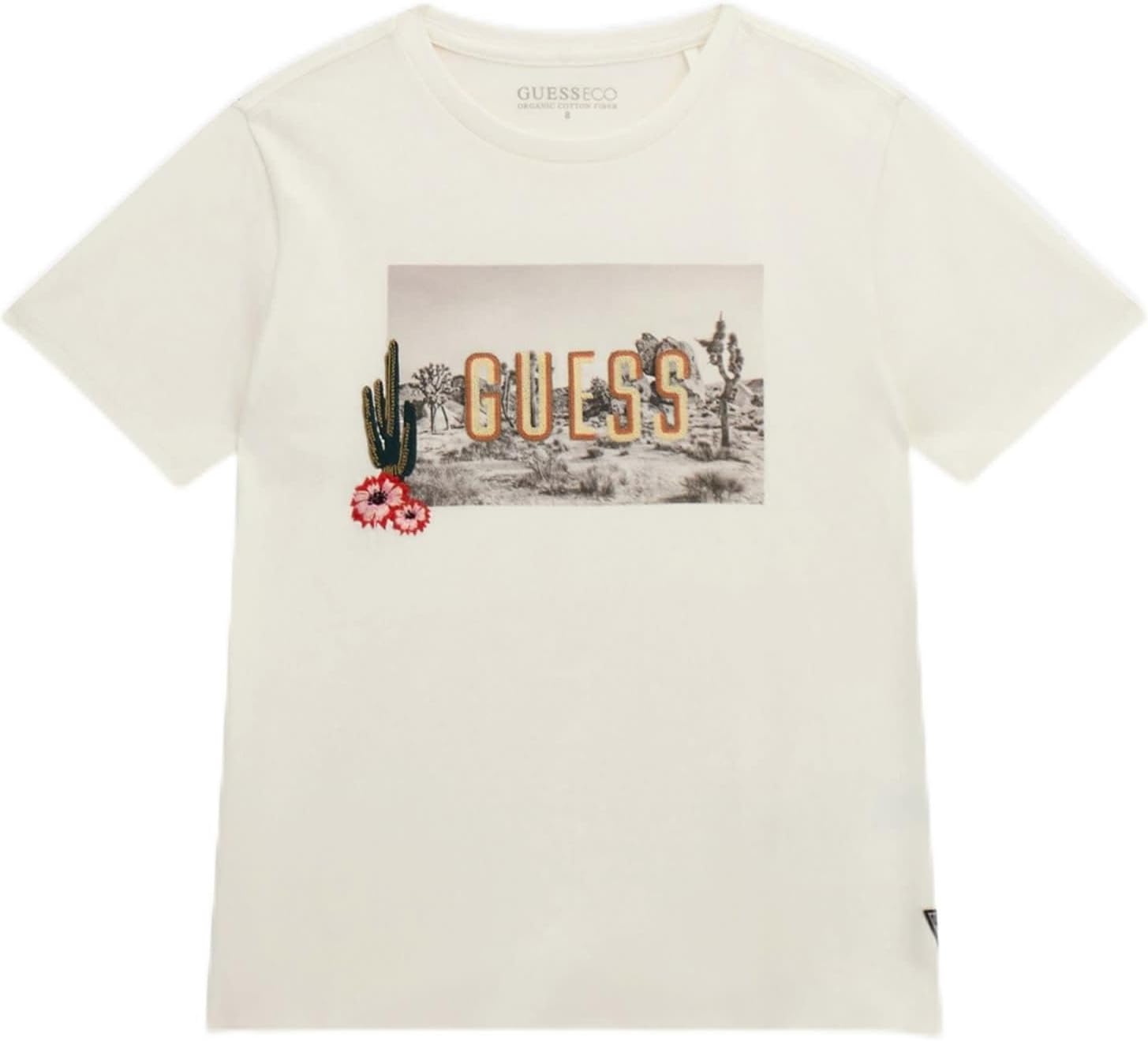 

GUESS Мужская футболка с коротким рукавом Eco, Salt White, Белый, GUESS Мужская футболка с коротким рукавом Eco, Salt White