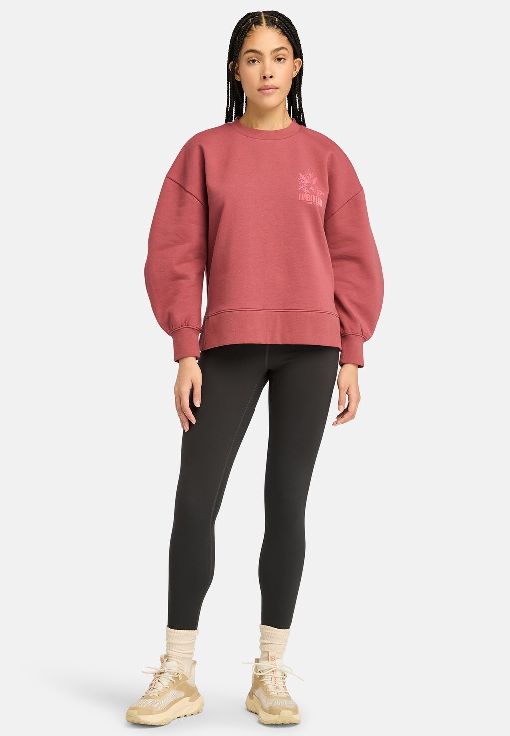 

Толстовка BRUSHED CHEST GRAPHIC CREW Timberland, красный