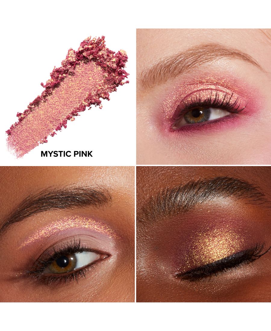 Блестящий мерцающий блеск для глаз и лица Disco Crush Too Faced, цвет mystic pink — фото 4