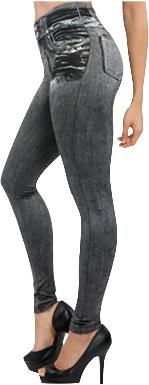 

Джинсовые леггинсы для женщин seamless high waist tummy control