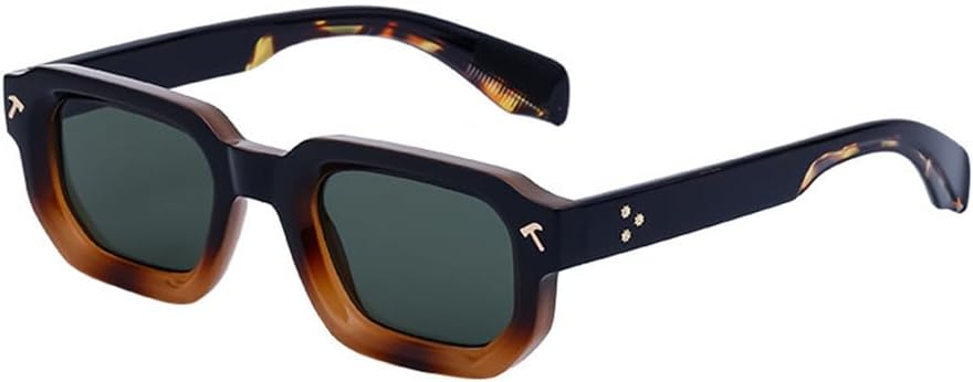 

Солнцезащитные очки UV400 с защитой от УФ-излучения — маленькая оправа с заклепками и градиентным покрытием, подходят для женщин и мужчин, для бега и занятий спортом на открытом воздухе UYPTK, Black Leopard G15