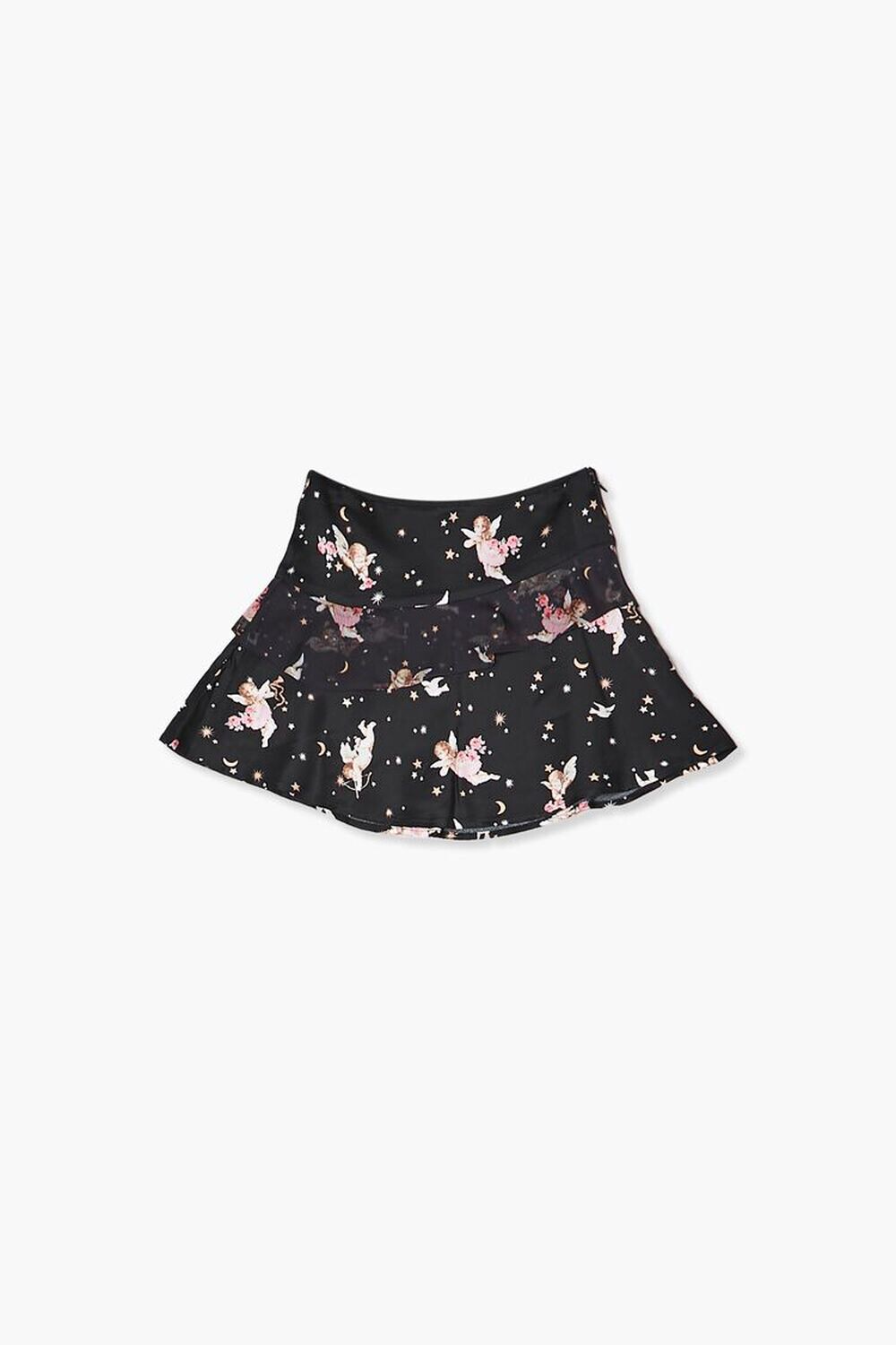

Юбка-солнце с принтом Купидона для девочек Forever 21, черный