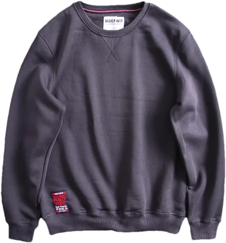 

Толстовка Dninmim с круглым вырезом, мужская, весна-осень, флисовая, теплая