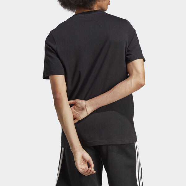 Футболка оригиналы adicolor классика трилистник футболка Adidas, черный — фото 3