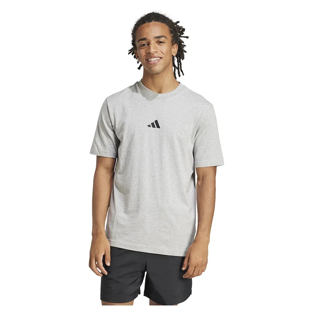 

Футболка с коротким рукавом adidas Essentials Small Logo Single Jersey, серый