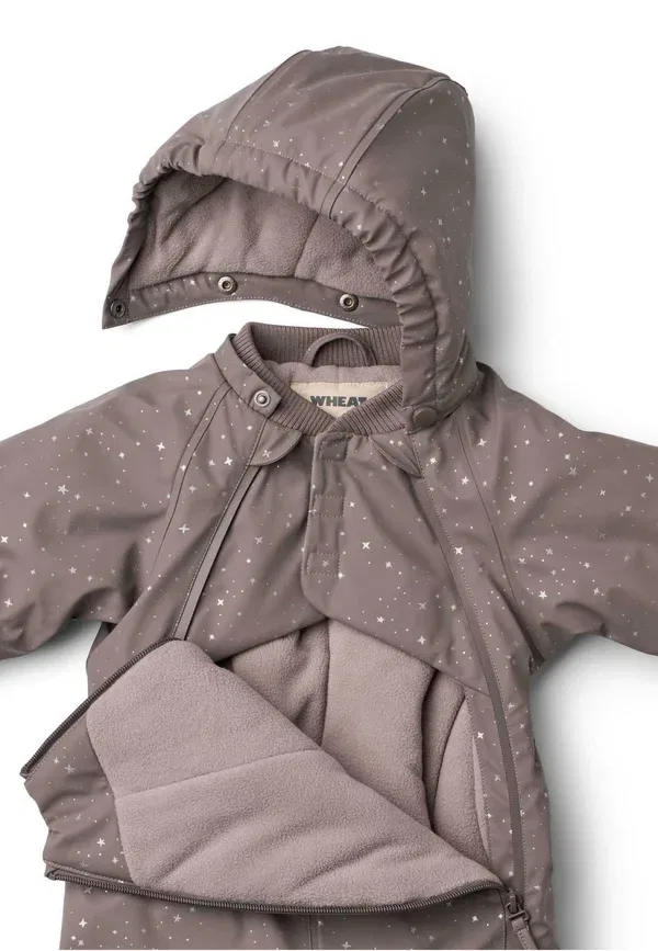 Комбинезон Evig snowsuit, пшеничный, фиолетовый камень, звезды — фото 3