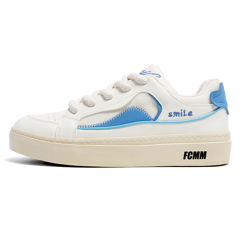 

FCMM Мужские низкие скейтбордские кроссовки бело-синие, цвет White Blue