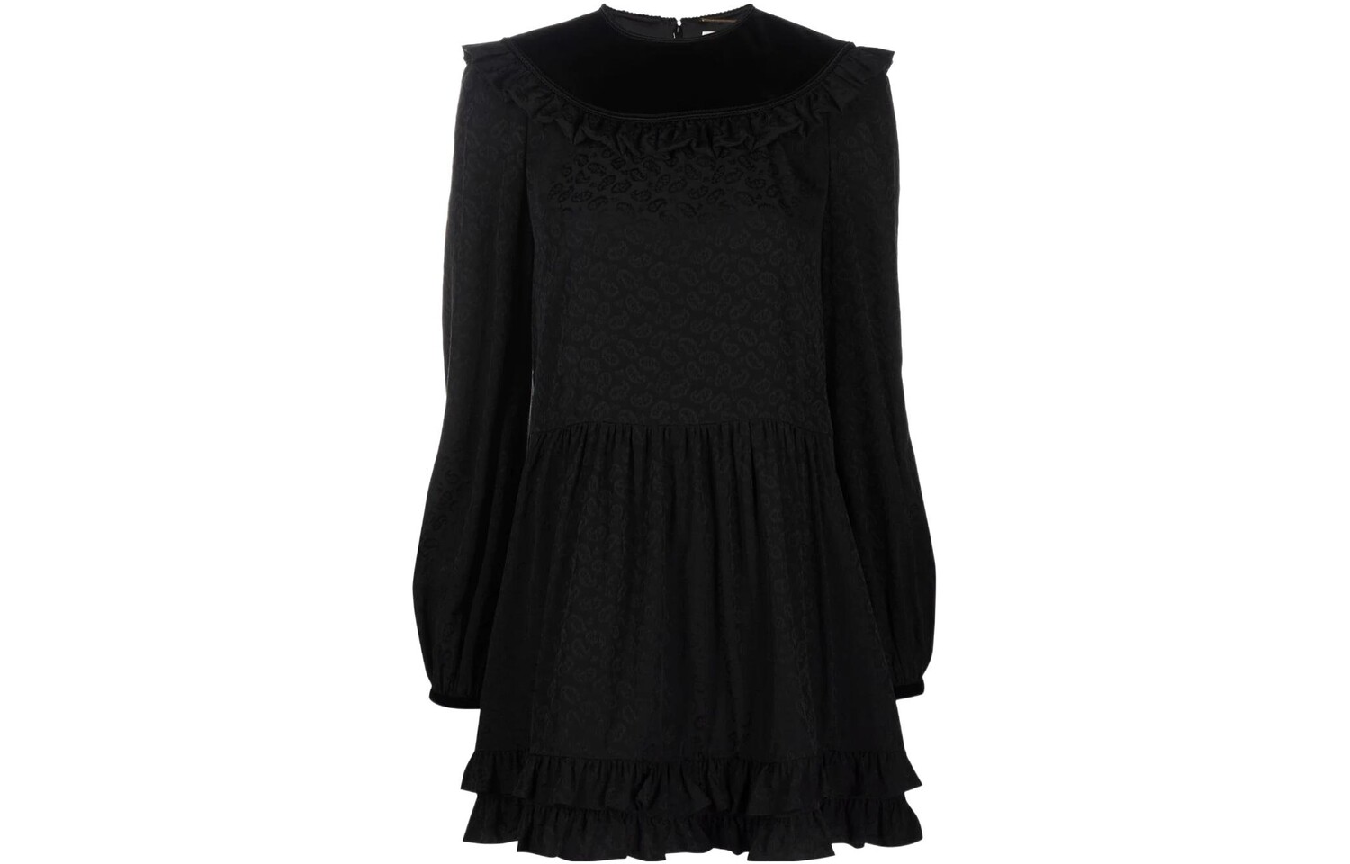 

Платье с длинными рукавами женское черное Saint Laurent