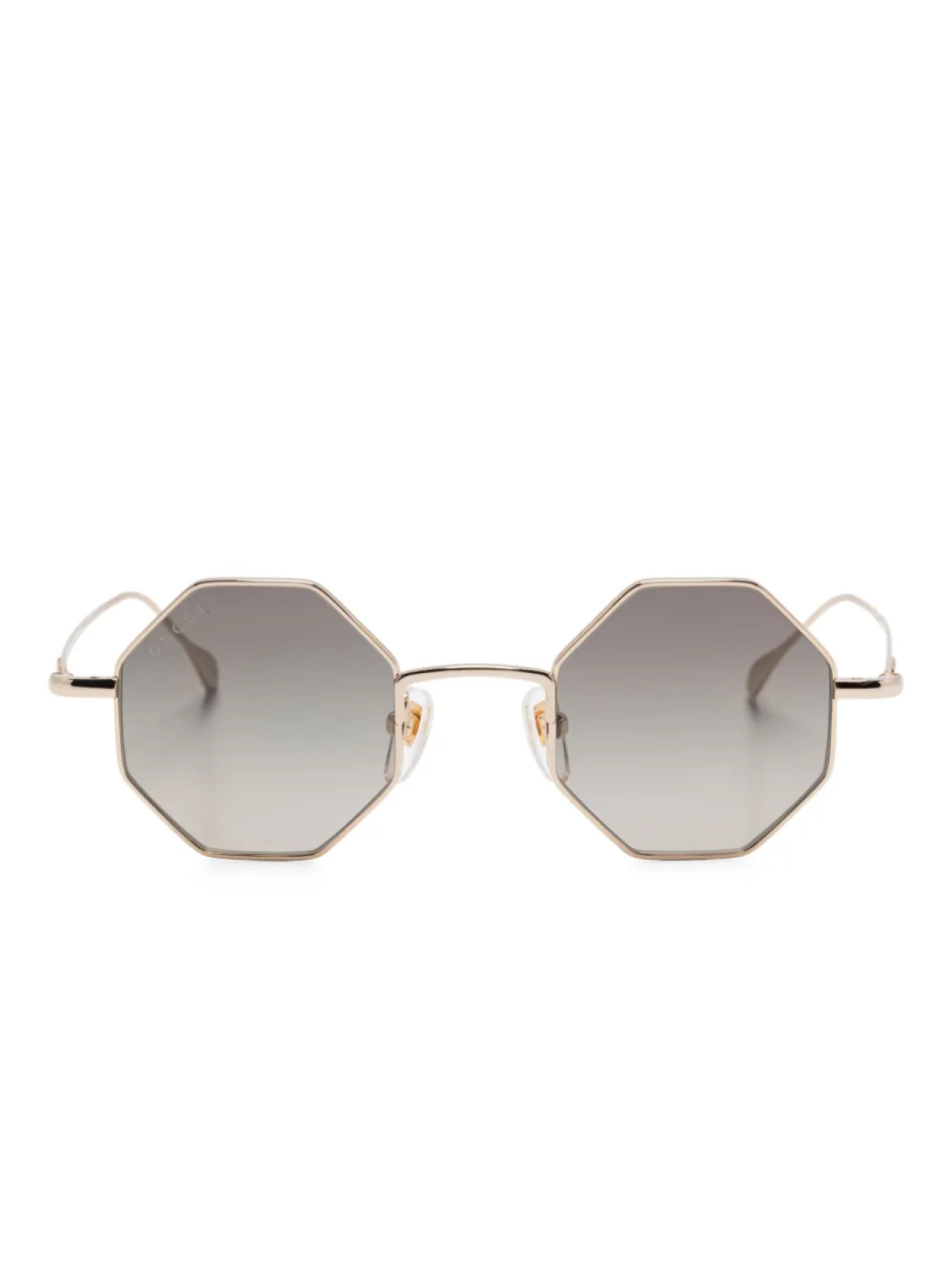 

Солнцезащитные очки Gucci Eyewear в геометрической оправе, золотой