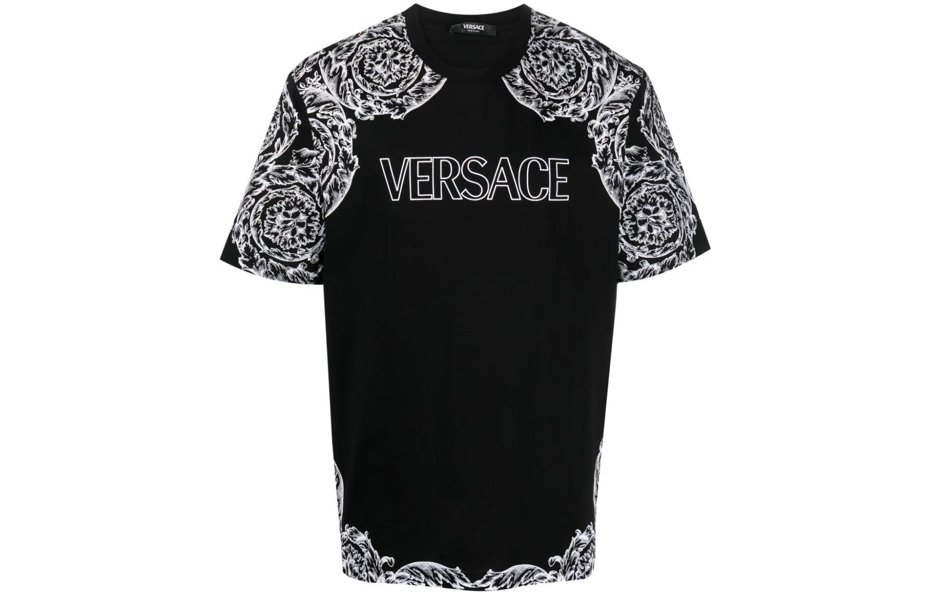 Футболка мужская черная VERSACE FW23 — фото 2