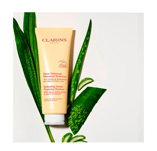Тоник Clarins — Нежная увлажняющая очищающая пенка Doux Nettoyant Moussant Hydratant, 125 мл — фото 4