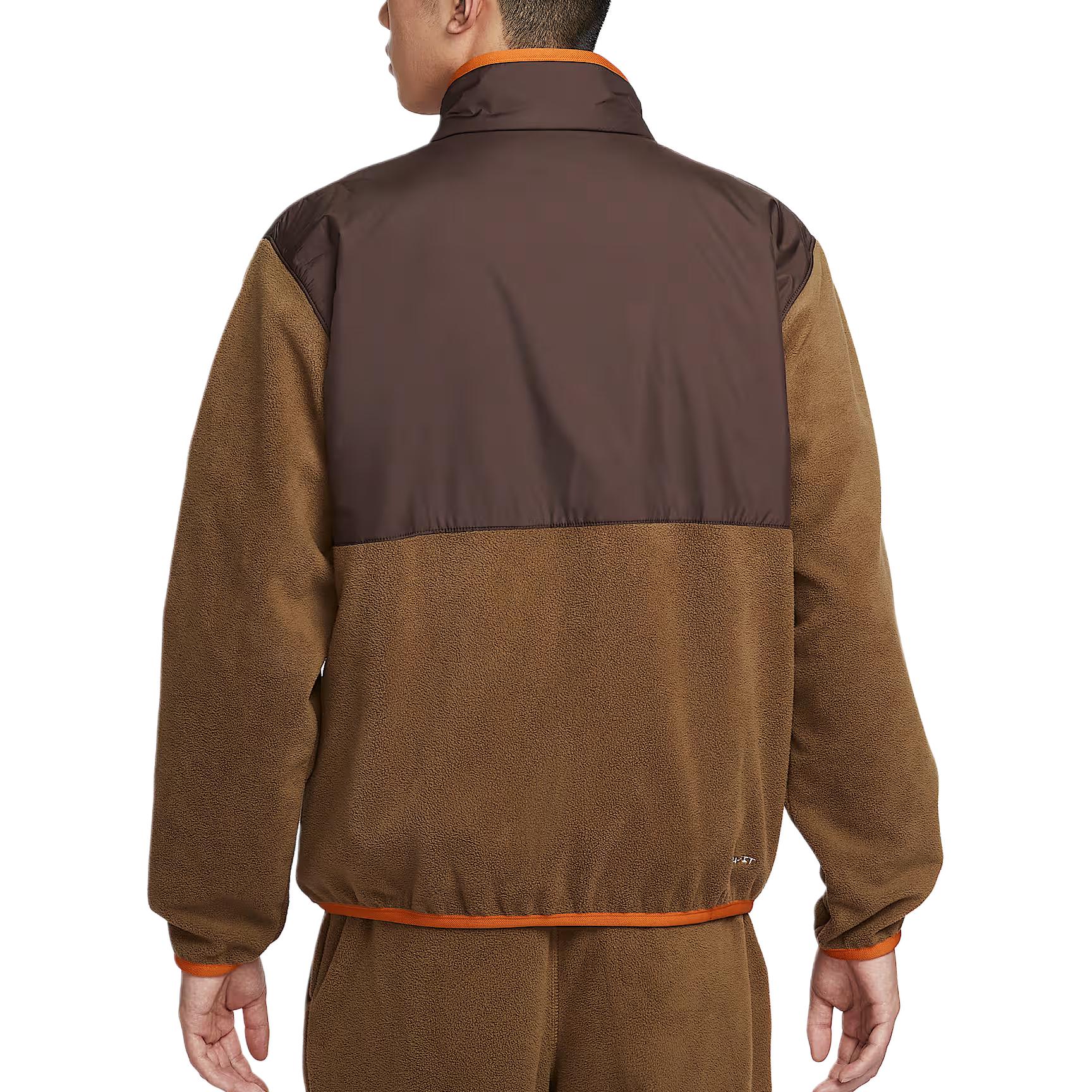 Nike Спортивная куртка Club для мужчин Moss Wood Brown/Baroque Brown/White — фото 3