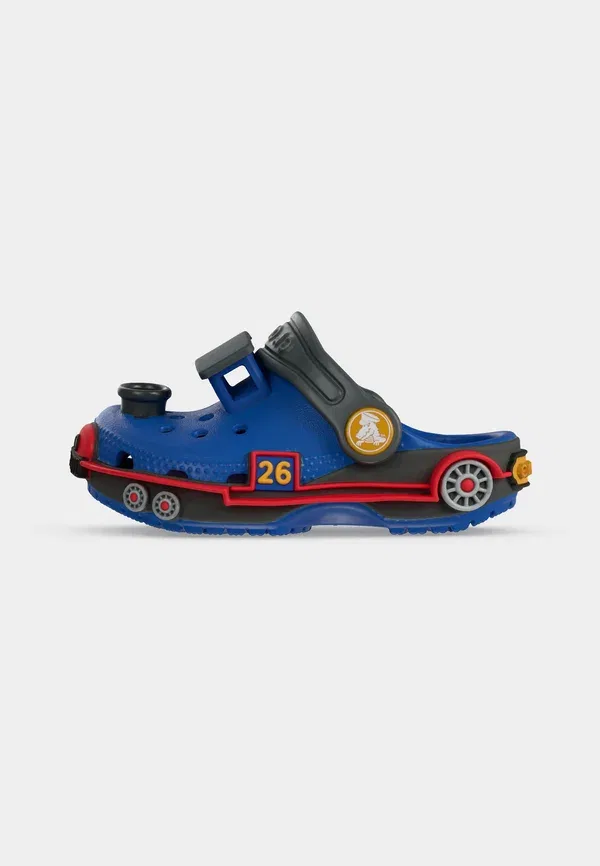 Тапочки-слайдеры Crocs Classic iam train, синий болт/карбон — фото 2
