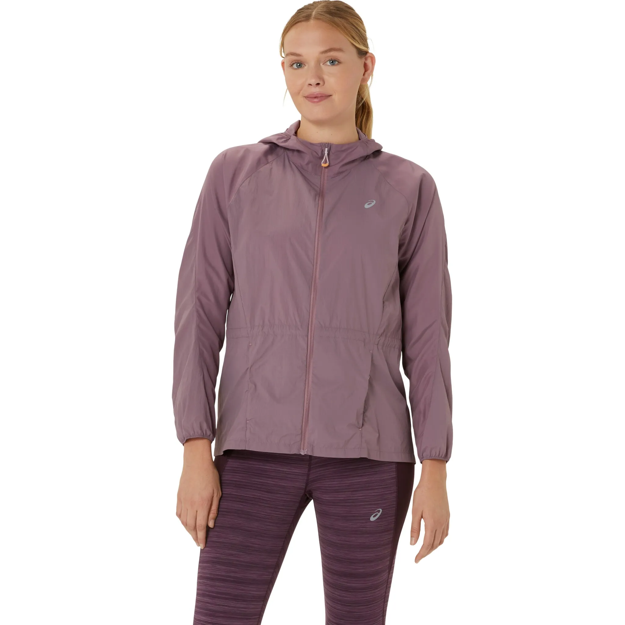 

Дождевик Asics "ROAD PACKABLE JACKET", с капюшоном, фиолетовый