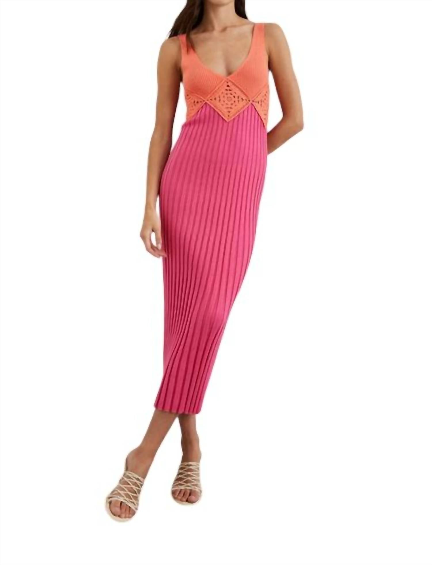 

Платье Taryn в папайе с цветными блоками Rails, Papaya Colorblock