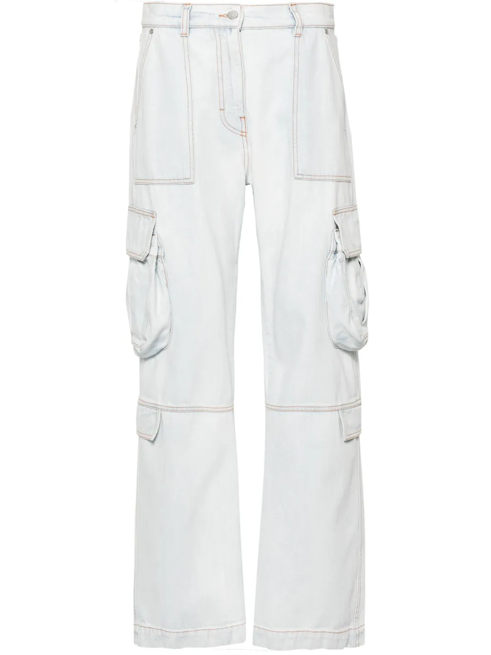 

Прямые джинсы средней посадки MSGM, синий