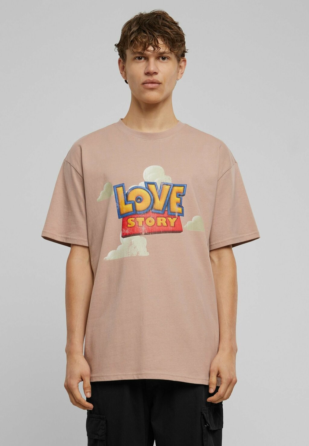 

Футболка с принтом Love Story Heavy Upscale by Mister Tee, цвет duskrose