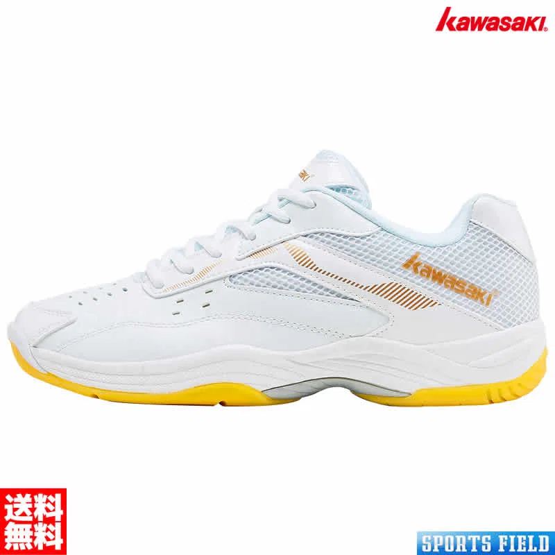 Кроссовки для бадминтона «K-086» от Kawasaki, White X Gold