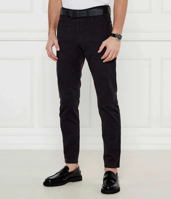 Брюки из оникса Slim fit Boss Orange, черный — фото 3