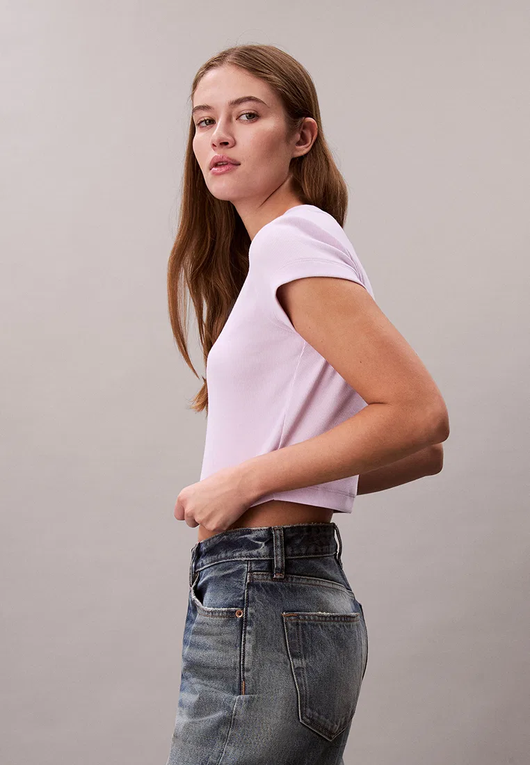 Футболка, укороченная, Calvin Klein Jeans — фото 4