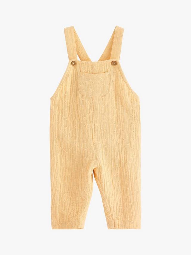 

Детские марлевые комбинезоны Lindex, цвет Light Dusty Yellow