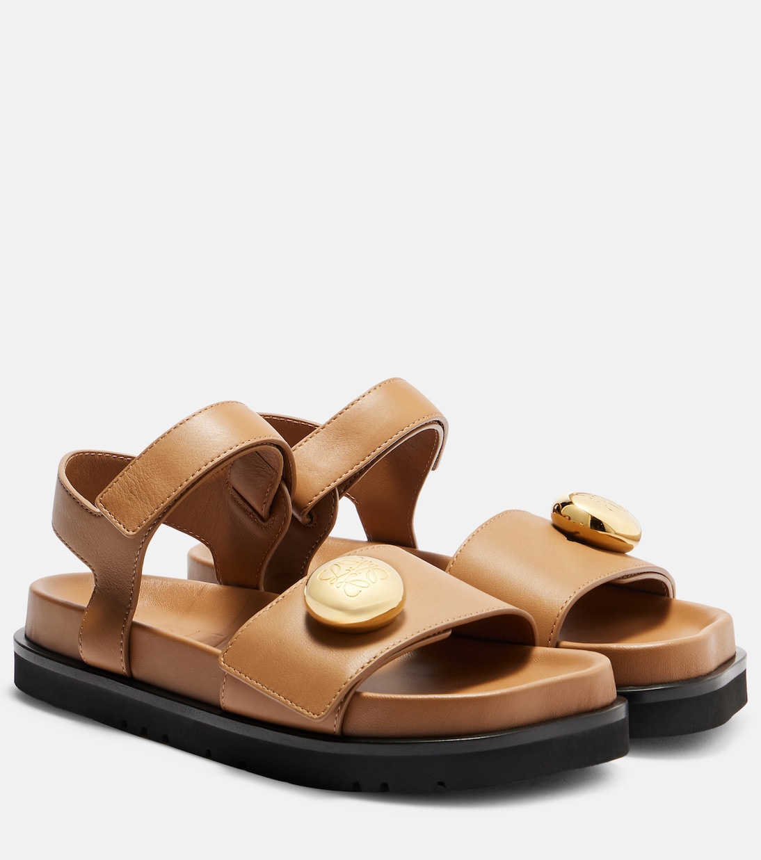 Плетеные кожаные сандалии Loewe, Oak