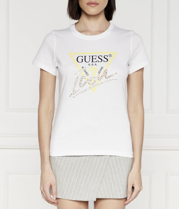 

Футболка ss cn icon tee Regular fit Guess Jeans, белый