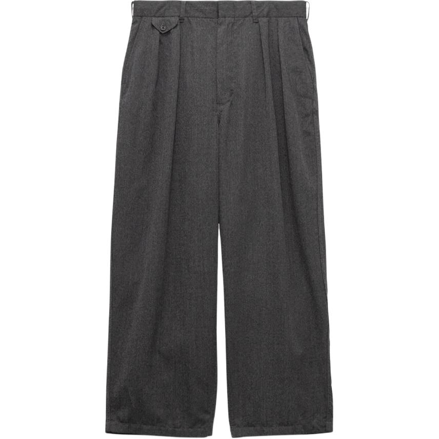 

Брюки FW25 Wool Gabardine со складками повседневные мужские Nanamica, Charcoal