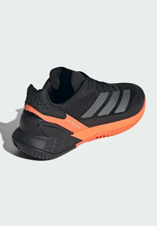 Теннисные кроссовки defiant speed 2 all-court Adidas Performance, Core Black Core Black Lucid Orange — фото 4