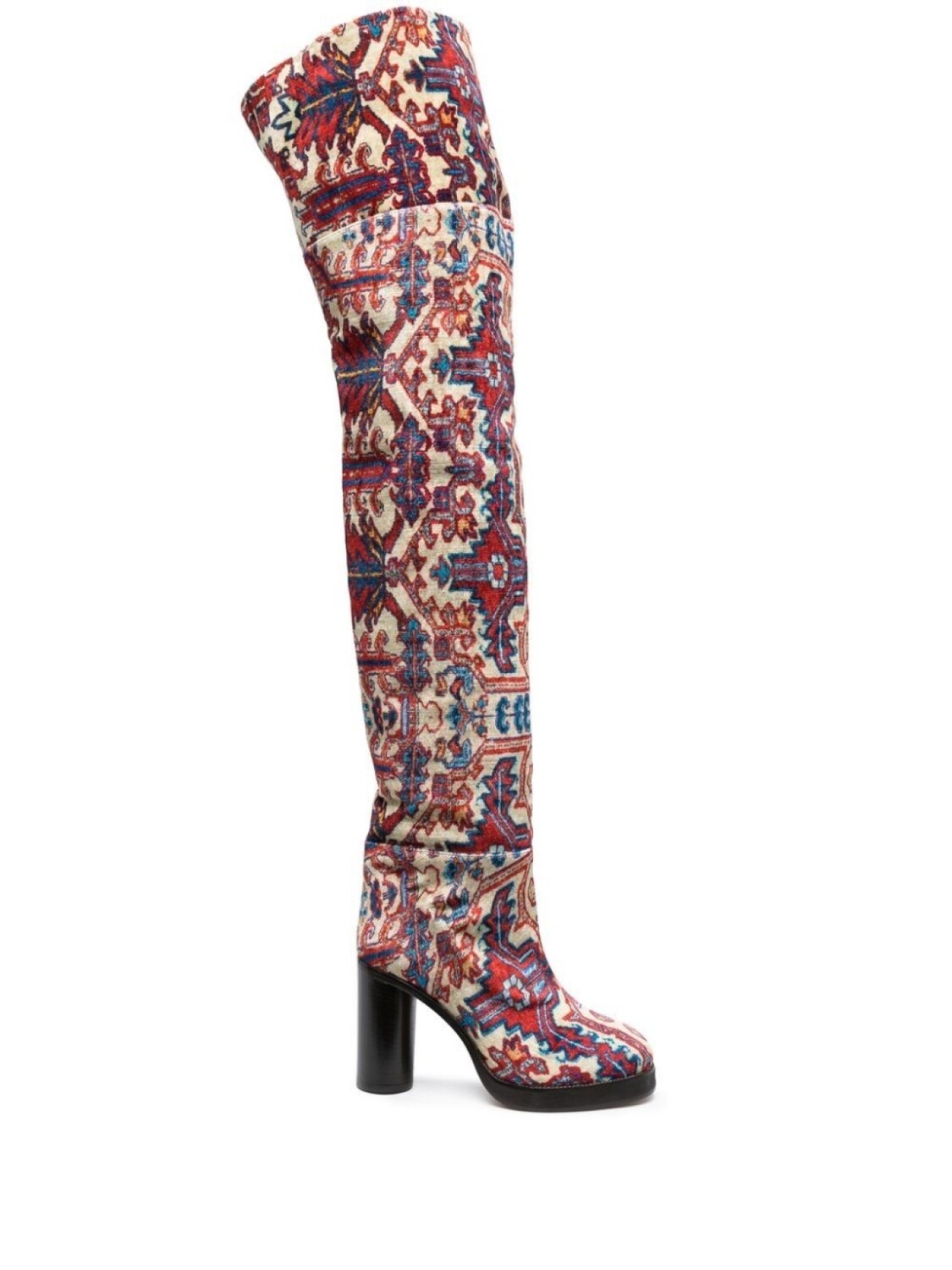 

ISABEL MARANT жаккардовые сапоги Lurna с узором, красный
