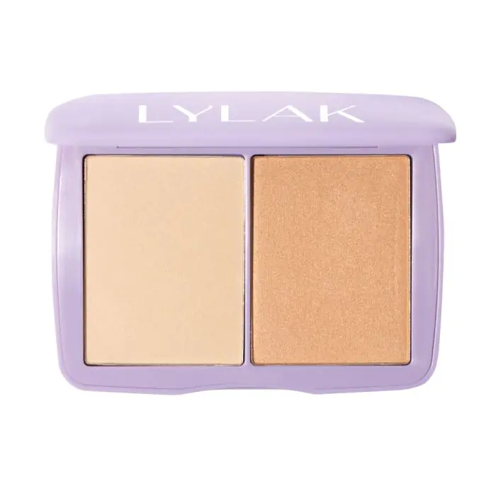 

Хайлайтер для лица only good vibes luminizer powder duo Lylak Beauty, цвет holidays