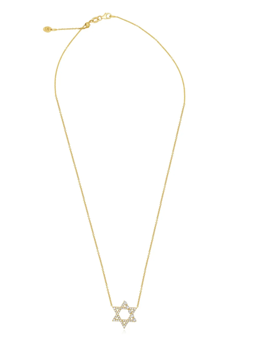 

Колье Star Of David из желтого золота с бриллиантами из коллаборации с Sammy Jacqueline Jewels Aficionado, золотой