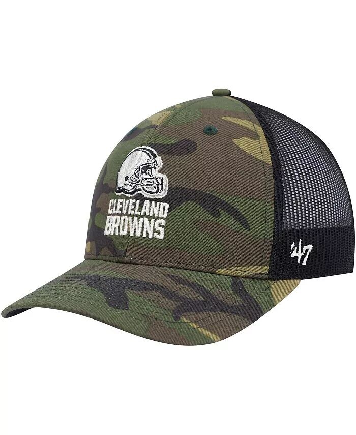 

Мужская регулируемая кепка Cleveland Browns Trucker черного цвета с камуфляжным принтом '47 Brand
