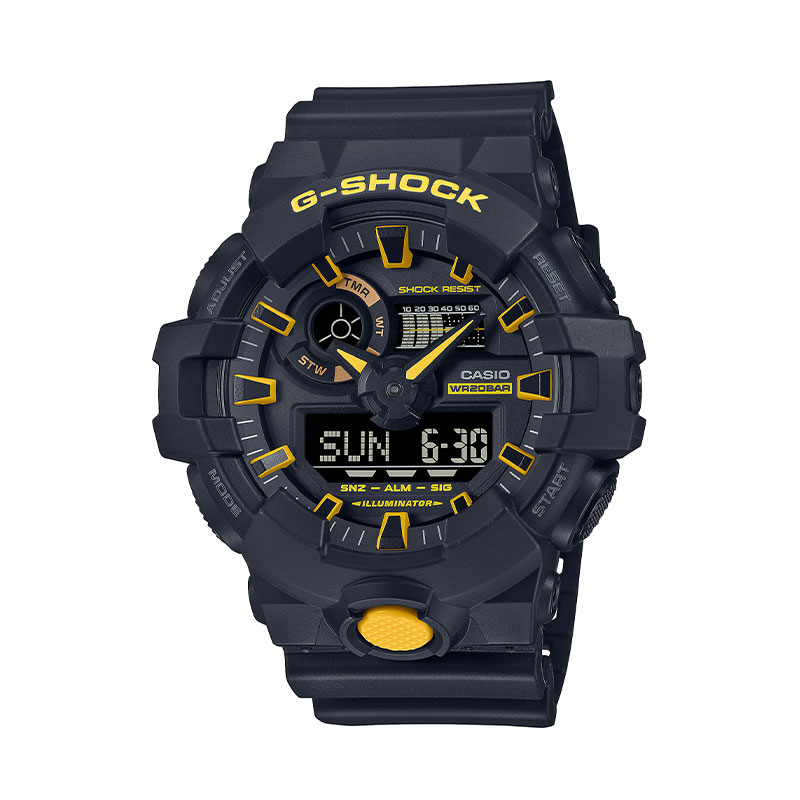 

CASIO Часы Men Liquid Crystal/Analog Dual Display Series Black Watch GA-700CY-1APR, Black Dial