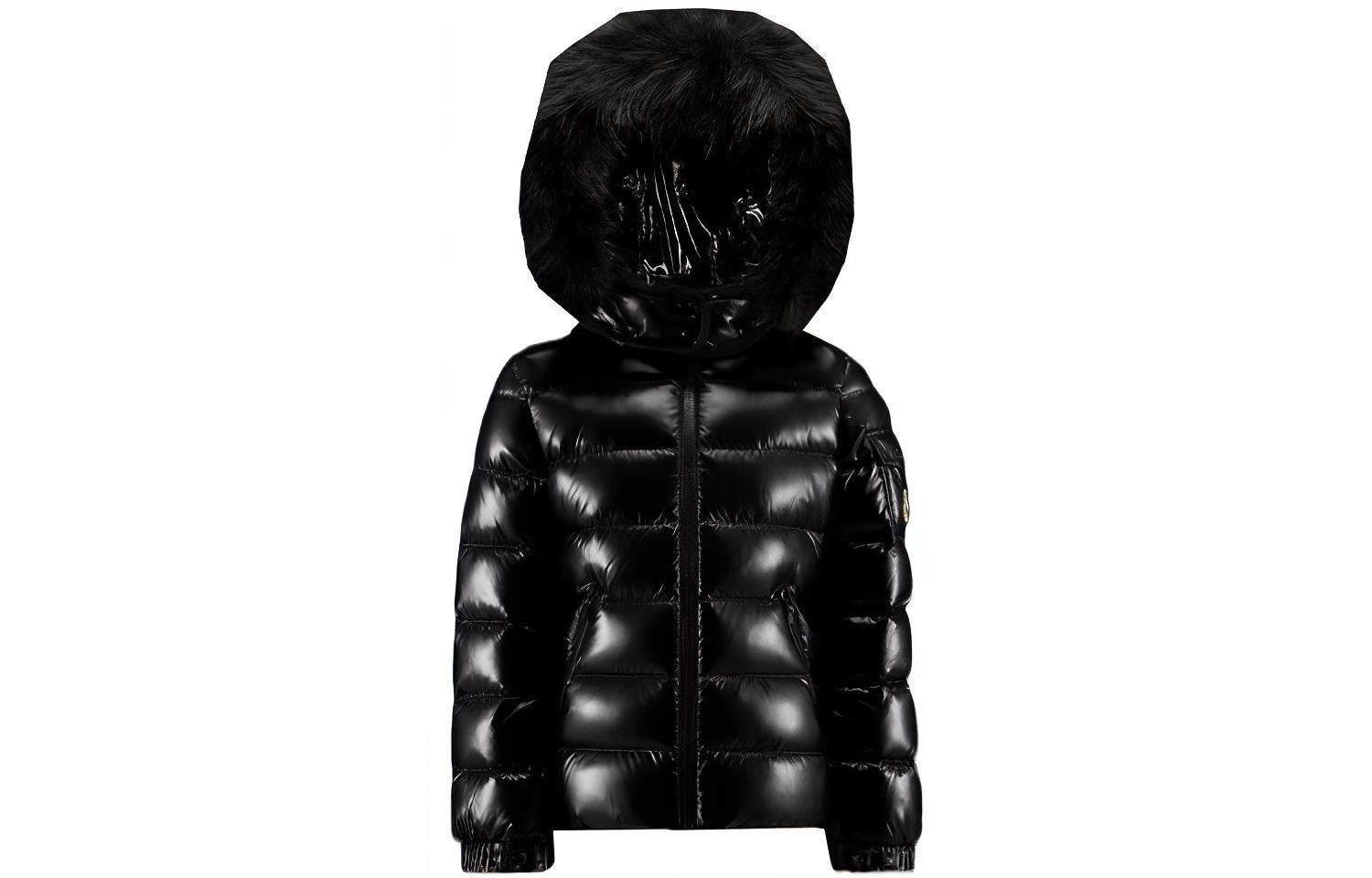 

Пуховик черный детский Moncler