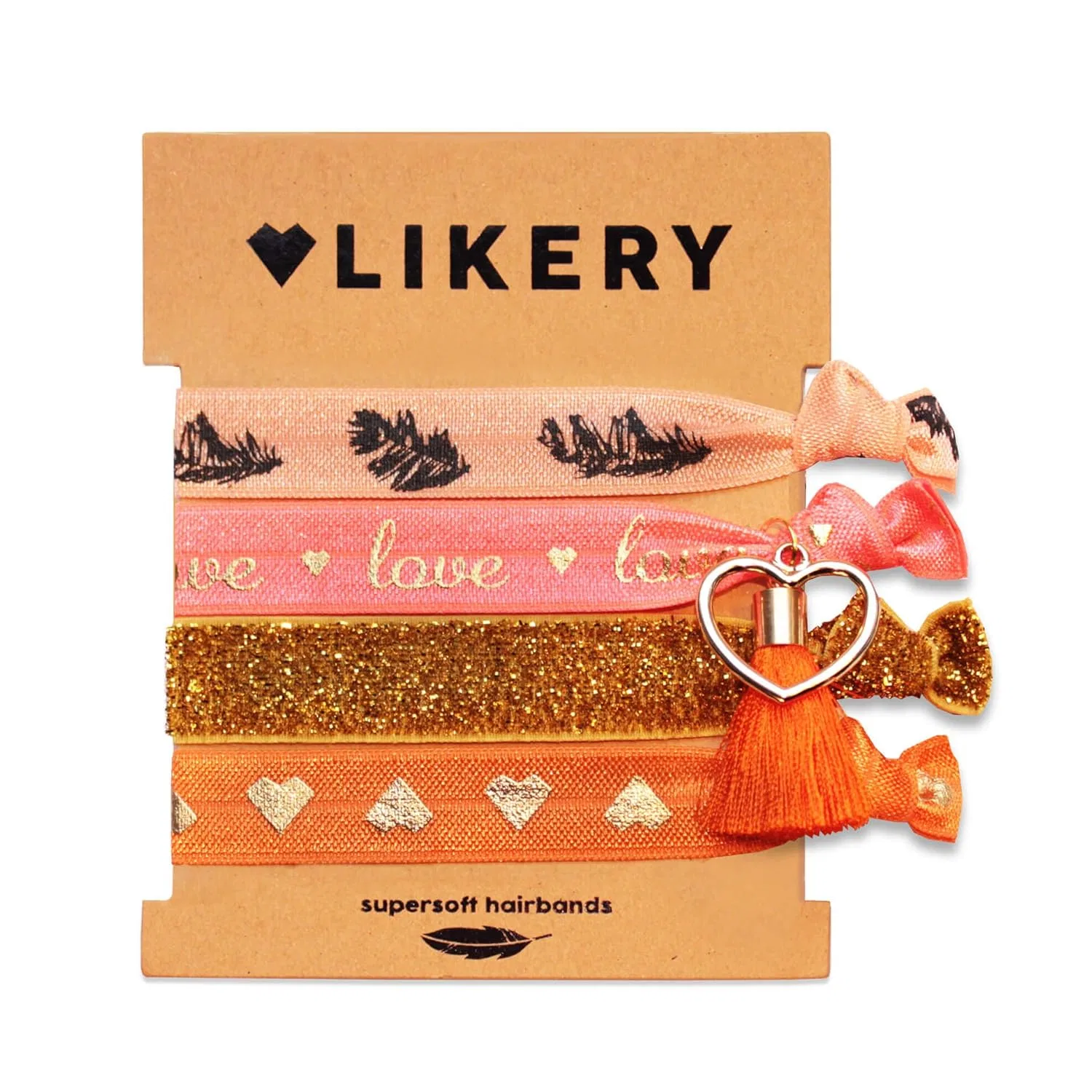 Набор женских резинок-скранчи для волос Likery