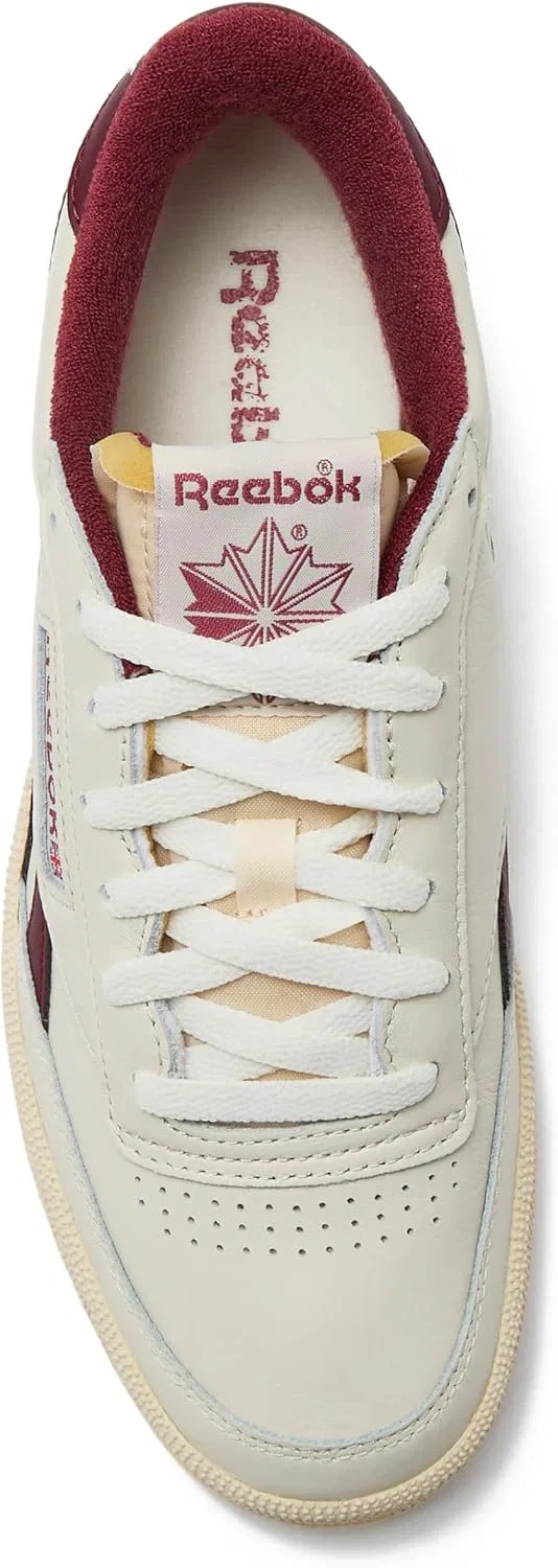 Кроссовки Reebok Unisex Club C Revenge Vintage, Vintage Chalk Paper White Classic Burgundy — фото 4
