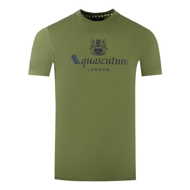

Армейская футболка с логотипом бренда London Aldis Aquascutum, зеленый